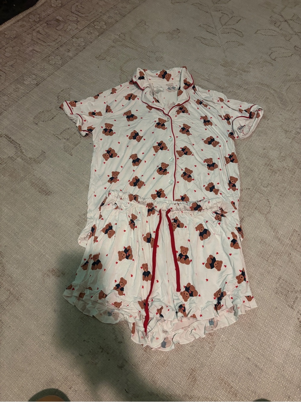 In My Jammers - Star Spangled Teddy Women’s Pajamas Size Medium